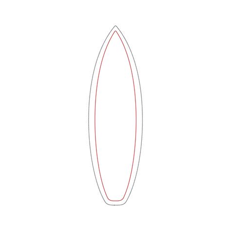 Surfboard Cutout Template